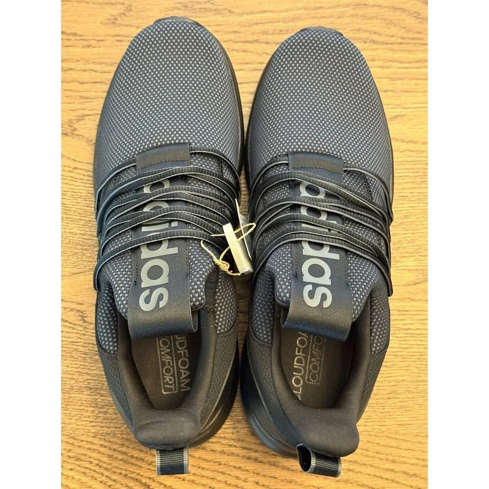 Adidas Lite Racer Adapt 7.0 Men's Core Black Slip on Sneakers Size 11.5